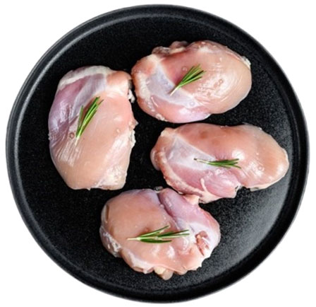Raw Chicken Thighs Pieces